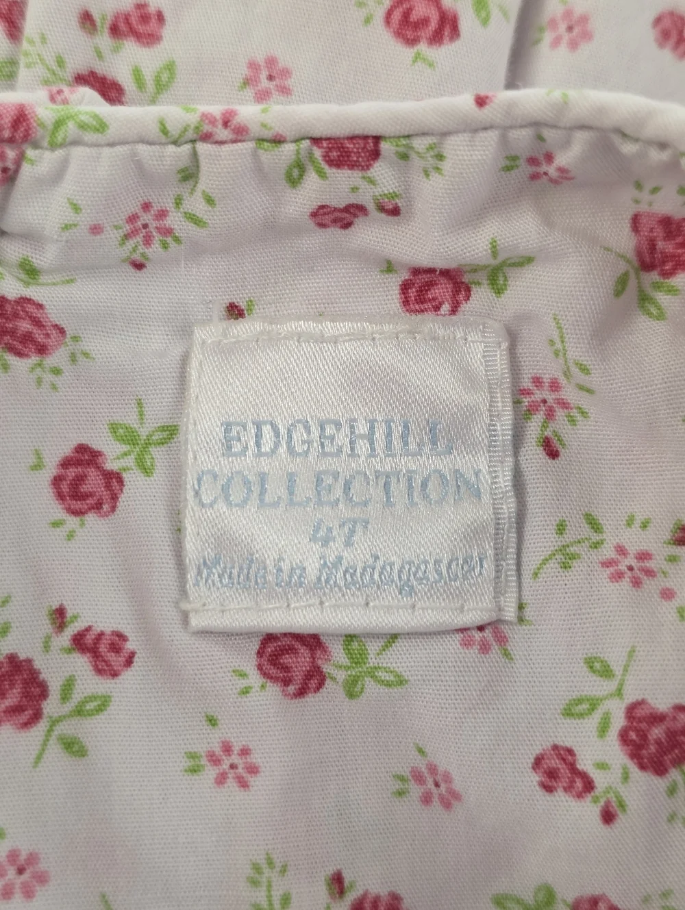 Smocked Ditsy Floral Sleeveless Dress Girls 4T Cottagecore Cotton White Pink - Picture 7 of 9